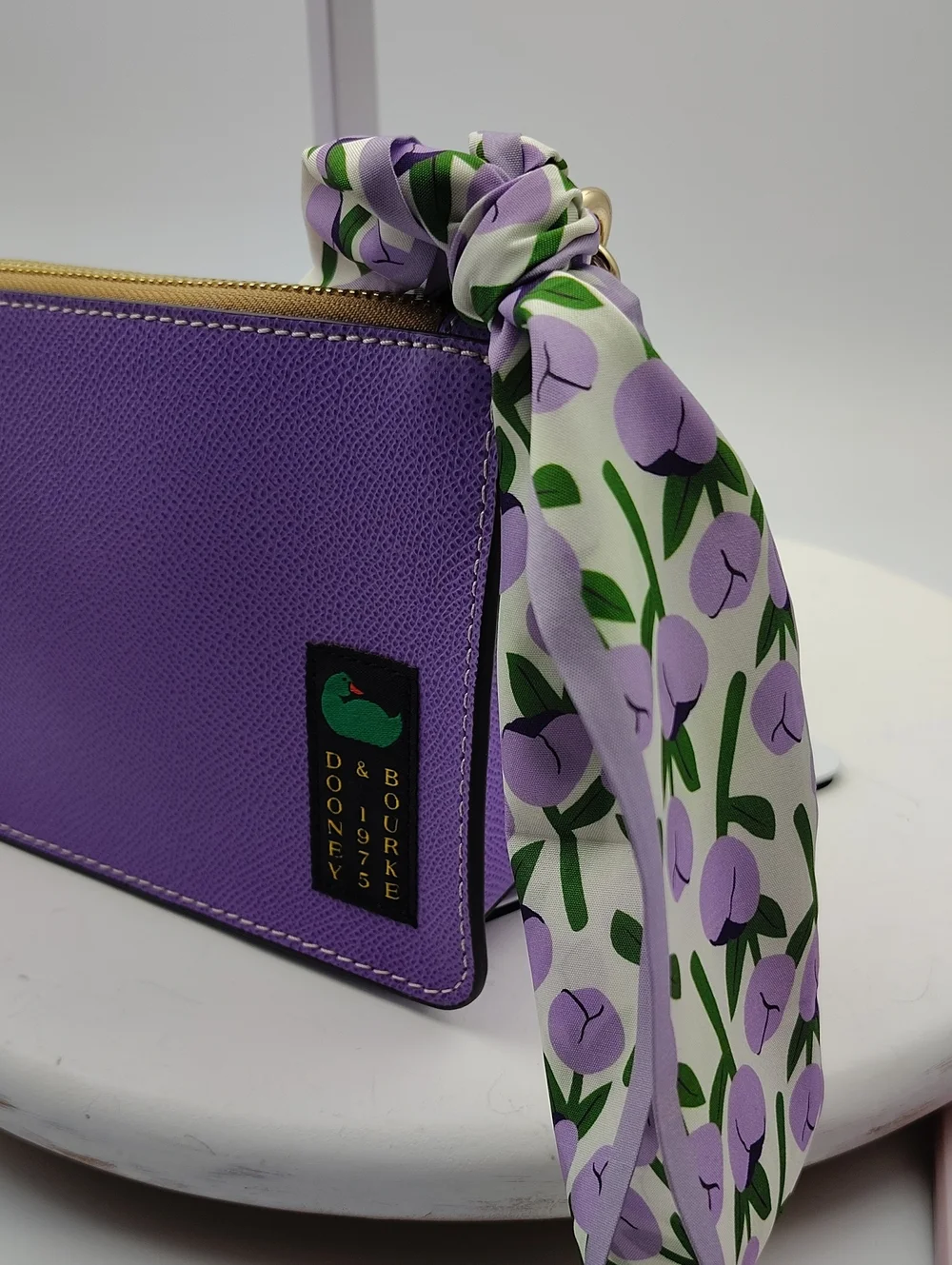 NWT Dooney & Bourke Alpine Demi 20 Purple Shoulder Bag_4